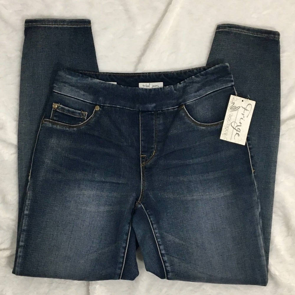 NWT Tribal AUDREY Jeans Women's Size 2 Pull-On Comfort Jegging Jeans